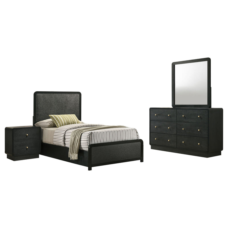 Cavelle 4-piece Twin Bedroom Set Black