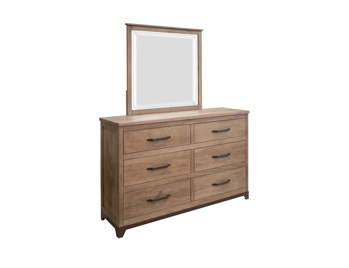 Natural Parota - Mirror - Brown Cappuccino