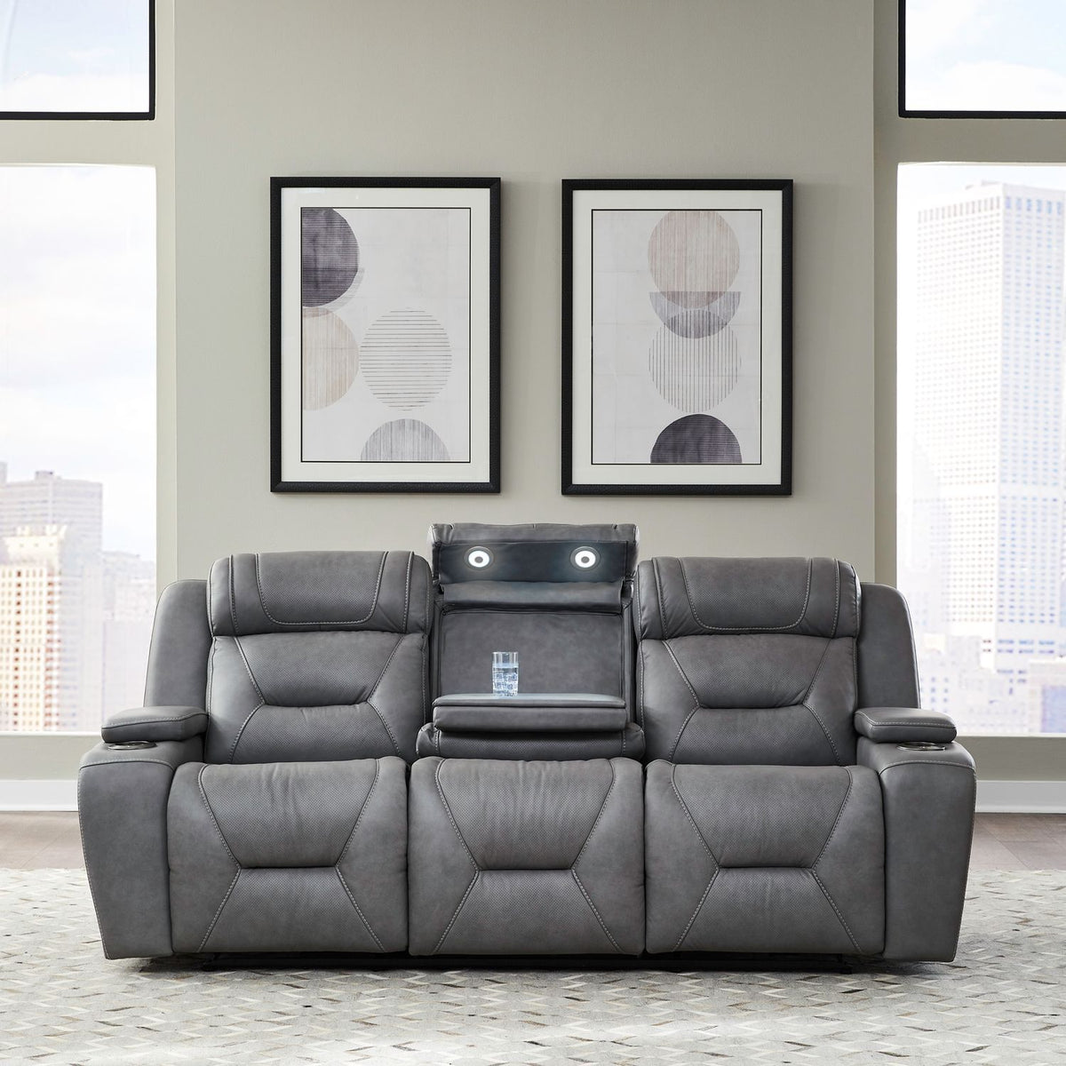 Chapman - Sofa P2 & ZG - Aline Blue Gray