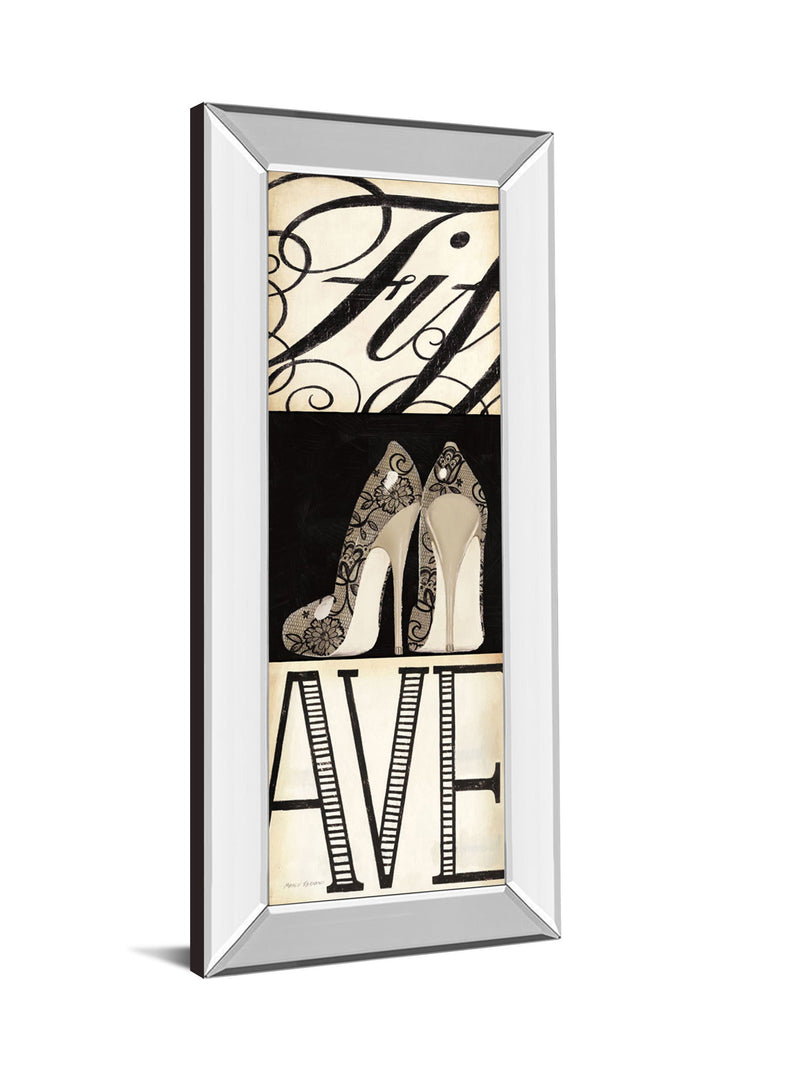 Fifth And Madison Ill By Marco Fabiano - Mirror Framed Print Wall Art - Beige