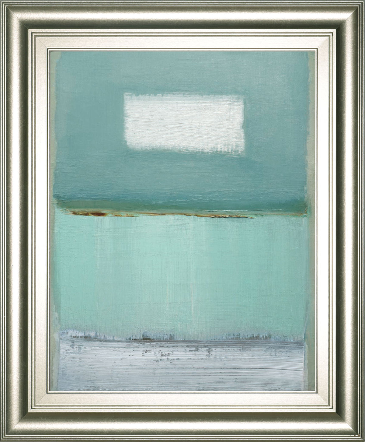 Azure 1 By Caroline - Framed Print Wall Art - Light Blue