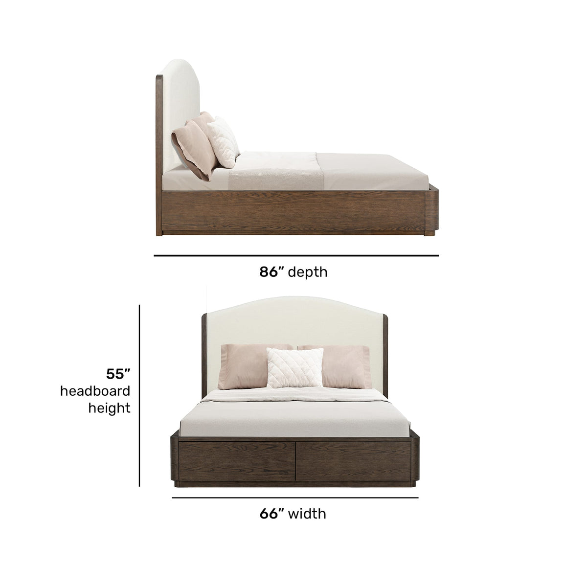 Flexsteel Athens Queen Upholstered Storage Bed