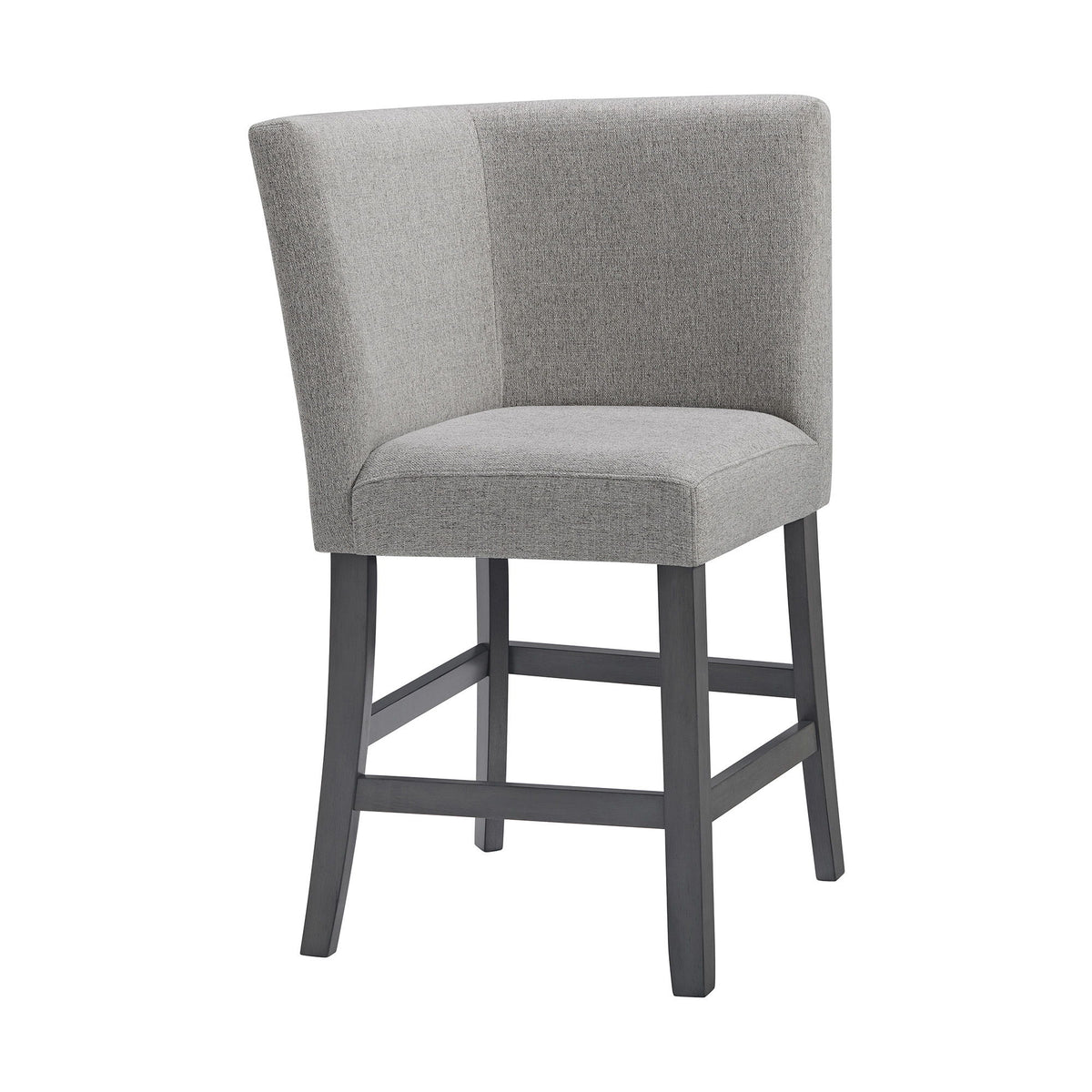 Seneca - Counter 3 Piece Corner Fabric Bench - Gray