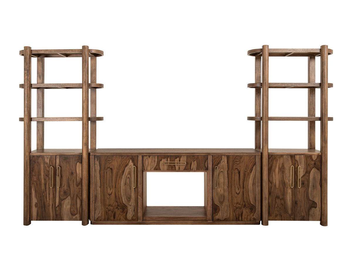 Balam - Pier With 2 Door And 3 Shelf - Light Brown