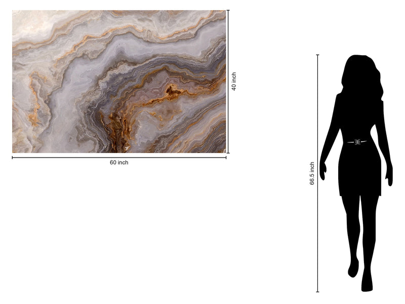 Tempered Glass With Foil - Granite 2 - Light Brown