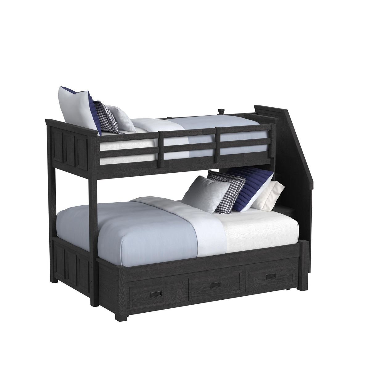 Hampton Kids - Bunk With Staircase And Trundle Bedroom Set
