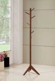 Devlin 6 Hook Freestanding Wood Coat Rack Hat Hanger