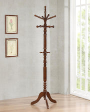 Achelle 11 Hook Freestanding Coat Rack Hat Hanger Tobacco Tobacco