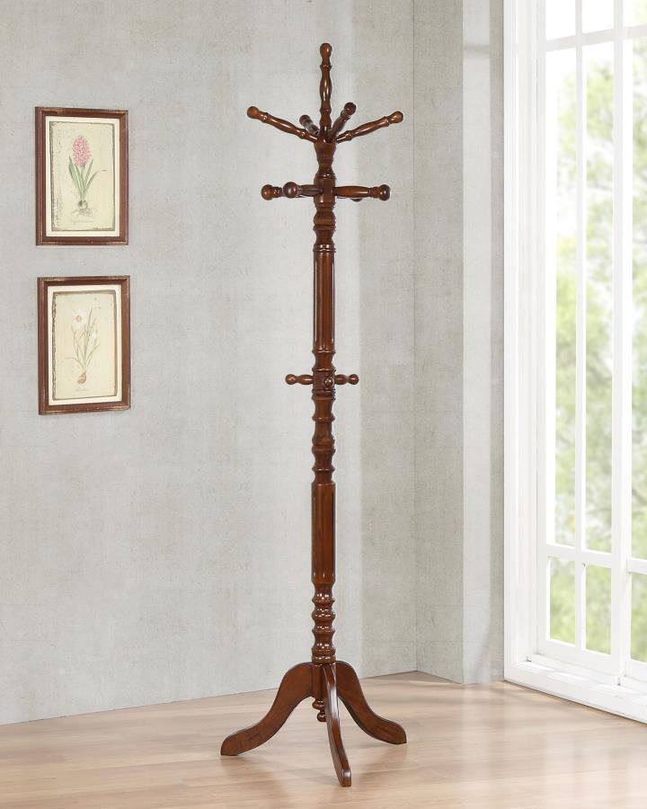 Achelle 11 Hook Freestanding Coat Rack Hat Hanger Tobacco Tobacco