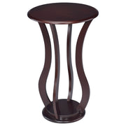Elton Round Faux Marble Top Plant Stand