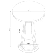 Elton Round Faux Marble Top Plant Stand
