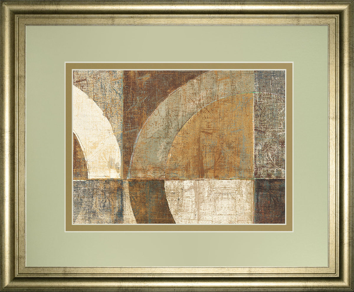 Circular Sculpture By Wild Apple Portfolio - Framed Print Wall Art - Light Brown