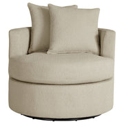 Debbie Upholstered Swivel Accent Chair