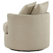 Debbie Upholstered Swivel Accent Chair