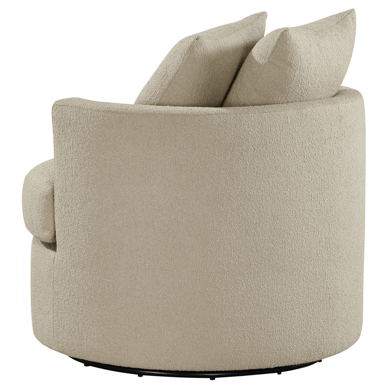 Debbie Upholstered Swivel Accent Chair