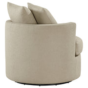 Debbie Upholstered Swivel Accent Chair