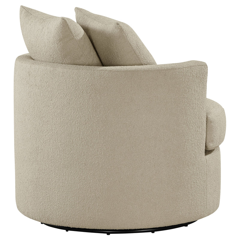 Debbie Upholstered Swivel Accent Chair