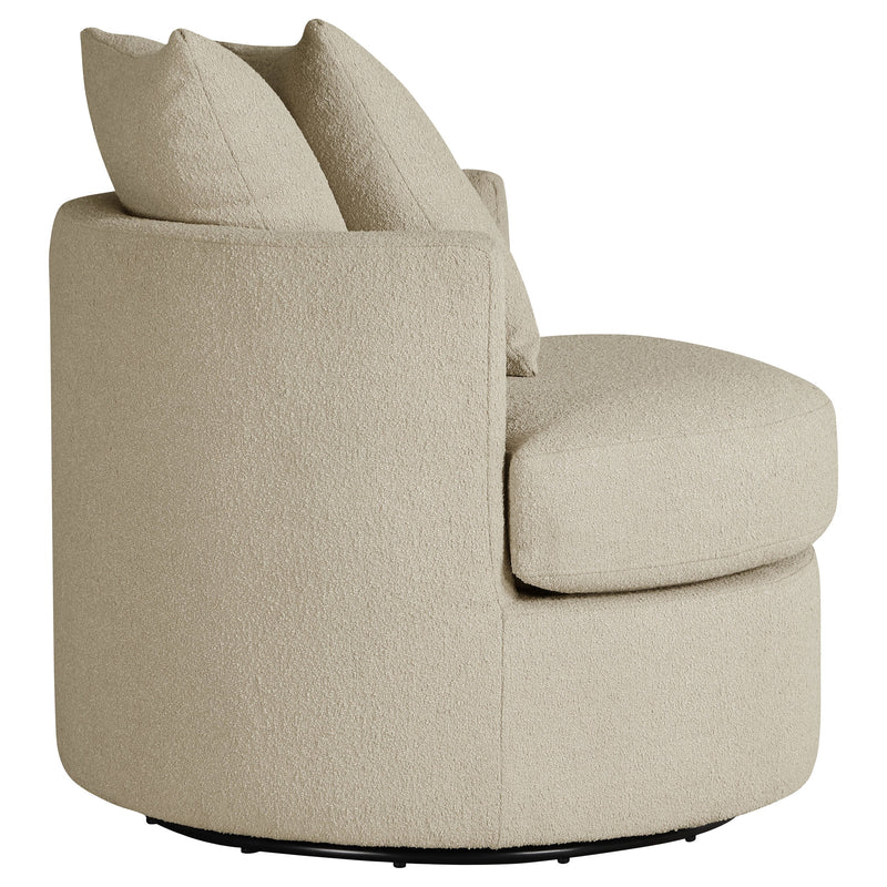 Debbie Upholstered Swivel Accent Chair