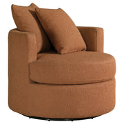 Debbie Upholstered Swivel Accent Chair