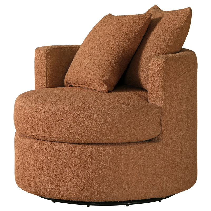 Debbie Upholstered Swivel Accent Chair