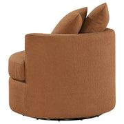 Debbie Upholstered Swivel Accent Chair