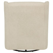 Serra Boucle Upholstered Swivel Glider