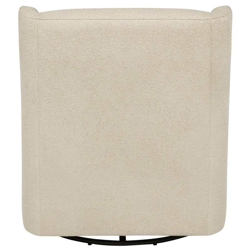 Serra Boucle Upholstered Swivel Glider