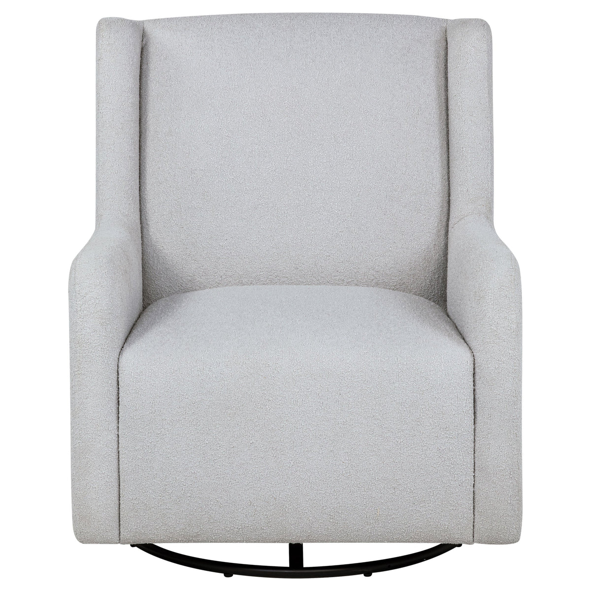 Serra Boucle Upholstered Swivel Glider