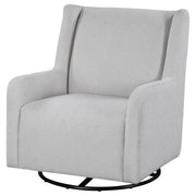 Serra Boucle Upholstered Swivel Glider