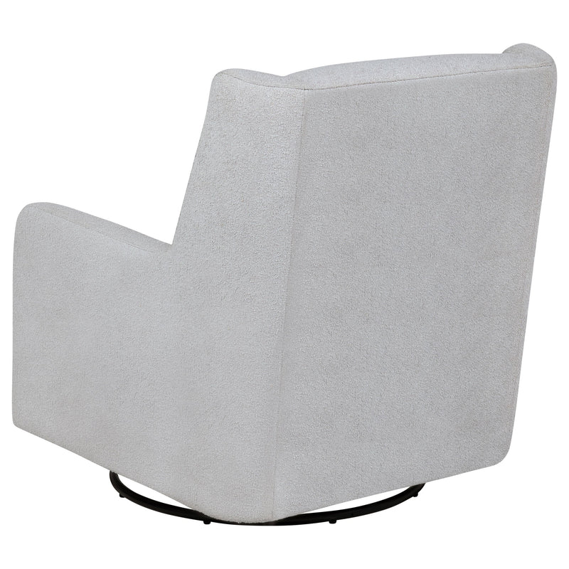 Serra Boucle Upholstered Swivel Glider