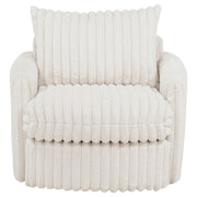 Sarco Corduroy Upholstered Swivel Accent Arm Chair