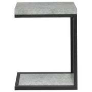 Beck Engineered Wood C-Shape Sofa Side Table