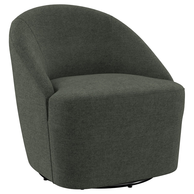 Leon Upholstered Accent Swivel Chair