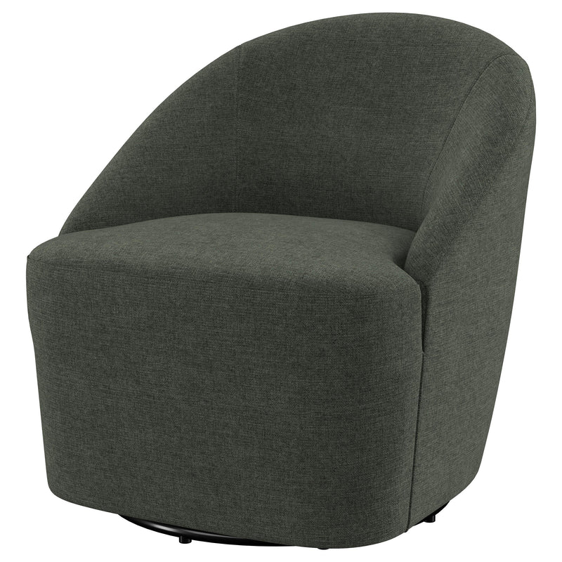 Leon Upholstered Accent Swivel Chair