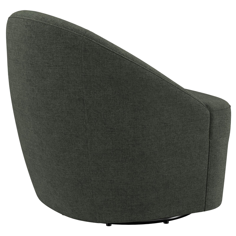 Leon Upholstered Accent Swivel Chair