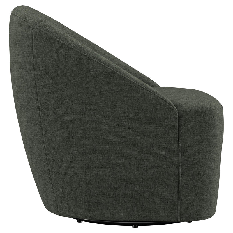 Leon Upholstered Accent Swivel Chair