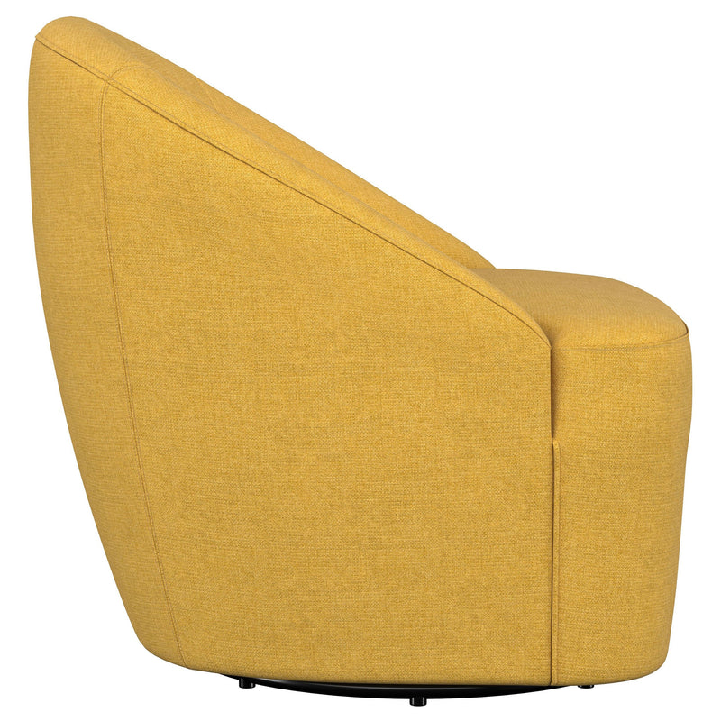 Leon Upholstered Accent Swivel Chair