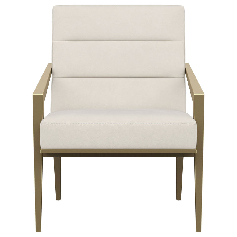 Kirra Upholstered Metal Arm Accent Chair