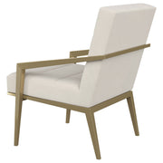 Kirra Upholstered Metal Arm Accent Chair