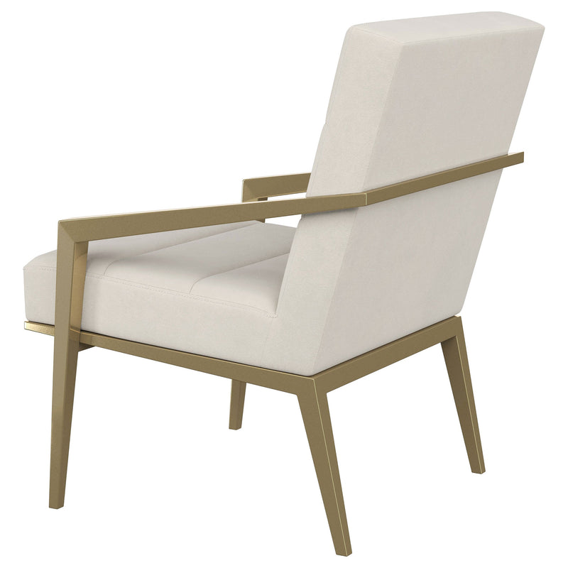 Kirra Upholstered Metal Arm Accent Chair