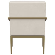 Kirra Upholstered Metal Arm Accent Chair