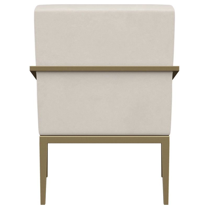 Kirra Upholstered Metal Arm Accent Chair