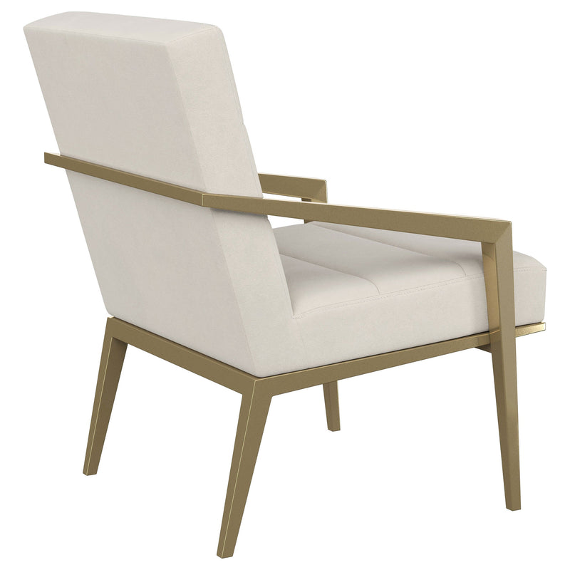 Kirra Upholstered Metal Arm Accent Chair