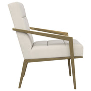 Kirra Upholstered Metal Arm Accent Chair