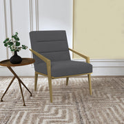Kirra Upholstered Metal Arm Accent Chair