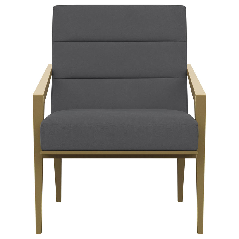 Kirra Upholstered Metal Arm Accent Chair