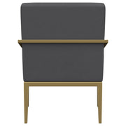 Kirra Upholstered Metal Arm Accent Chair