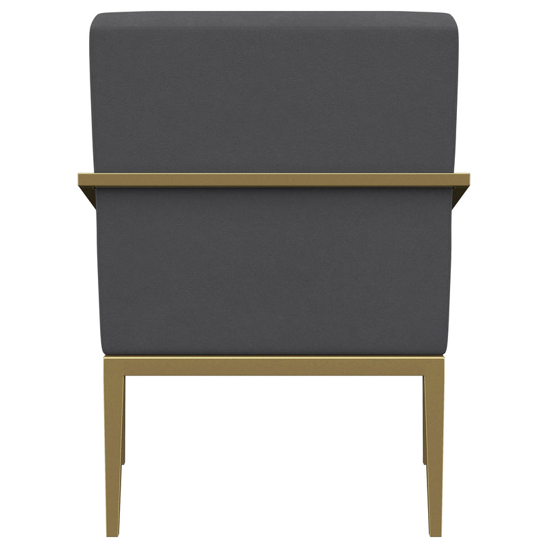 Kirra Upholstered Metal Arm Accent Chair