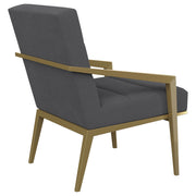 Kirra Upholstered Metal Arm Accent Chair
