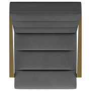 Kirra Upholstered Metal Arm Accent Chair